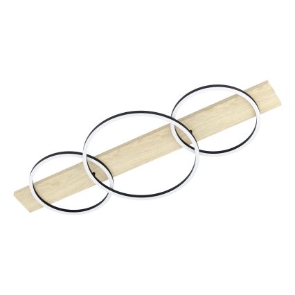 Eglo - LED Plafondlamp 3xLED/12W/230V 3000K beige/zwart