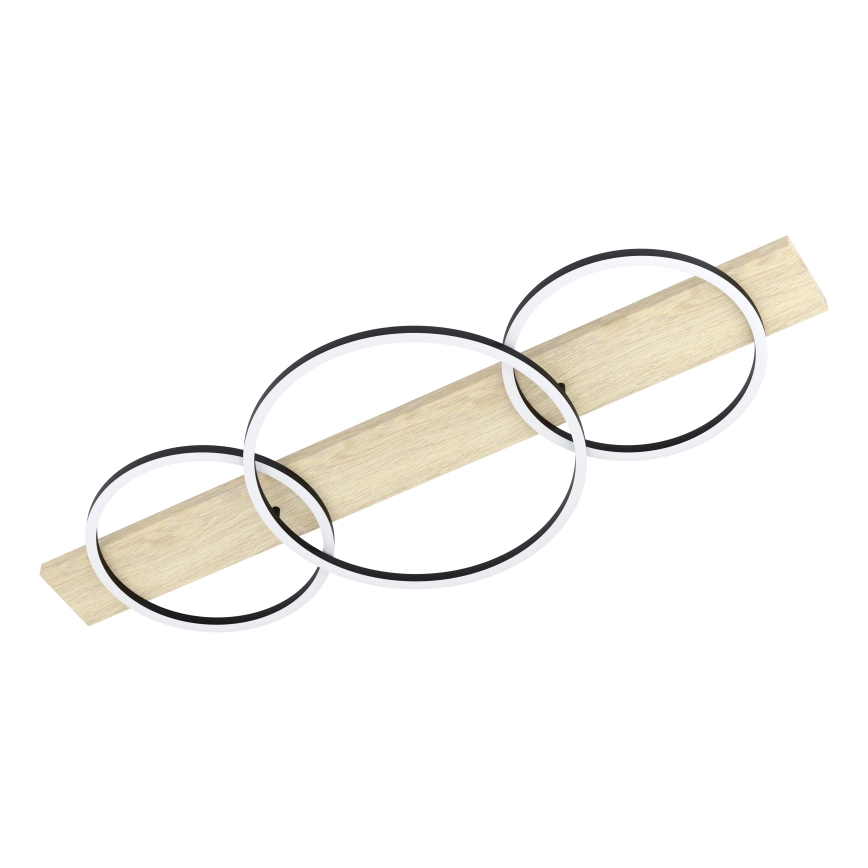 Eglo - LED Plafondlamp 3xLED/12W/230V 3000K beige/zwart