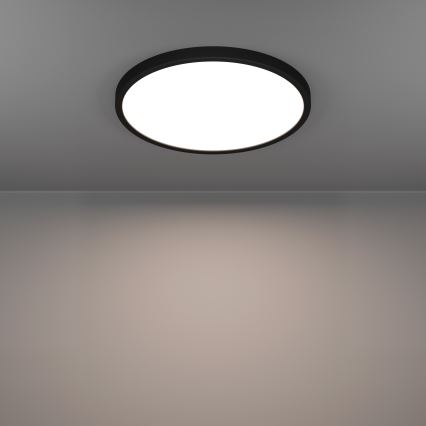 Eglo - LED RGBW dimbare plafondlamp voor badkamer LED/17,5W/230V 2700-6500K Ø 39,9 cm IP44 zwart