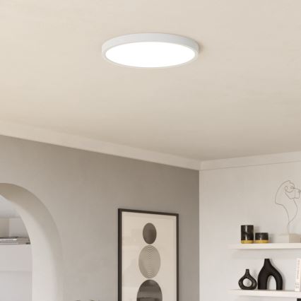 Eglo - Plafonnier LED RGBW dimmable pour salle de bains LED/17,5W/230V 2700-6500K Ø 38,9 cm IP44 blanc