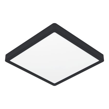 Eglo - Plafonnier LED RGBW dimmable pour salle de bains, 17,8 W / 230 V, 2700–6500 K, Ø 39,9 cm, IP44, noir