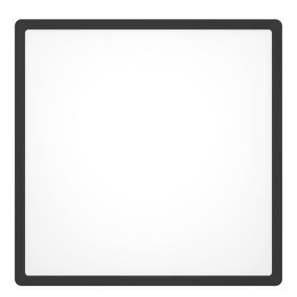 Eglo - Plafonnier LED RGBW dimmable pour salle de bains, 17,8 W / 230 V, 2700–6500 K, Ø 39,9 cm, IP44, noir