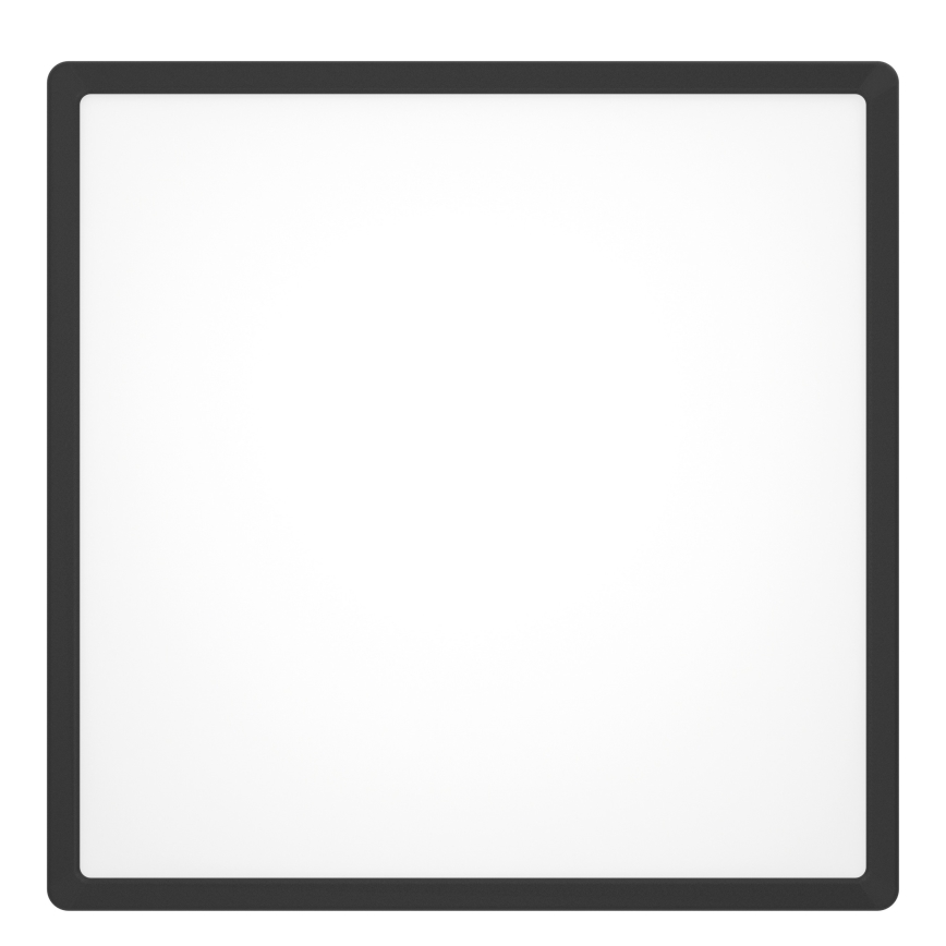 Eglo - Plafonnier LED RGBW dimmable pour salle de bains, 17,8 W / 230 V, 2700–6500 K, Ø 39,9 cm, IP44, noir