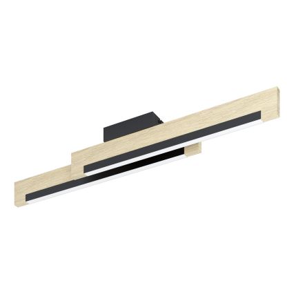 Eglo - Dimbare LED plafondlamp 2xLED/10W/230V 3000K zwart/beige