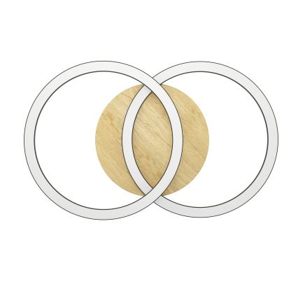 Eglo - Dimbare LED plafondlamp 2xLED/16W/230V 2700-6500K beige/zwart ZigBee