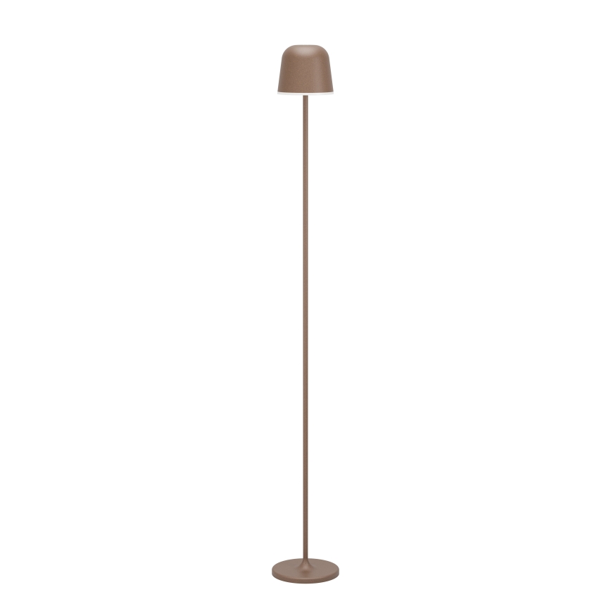 Eglo - Lampadaire extérieur à intensité variable et rechargeable LED/4,3W/230V 2400/3000/4000K IP54 marron