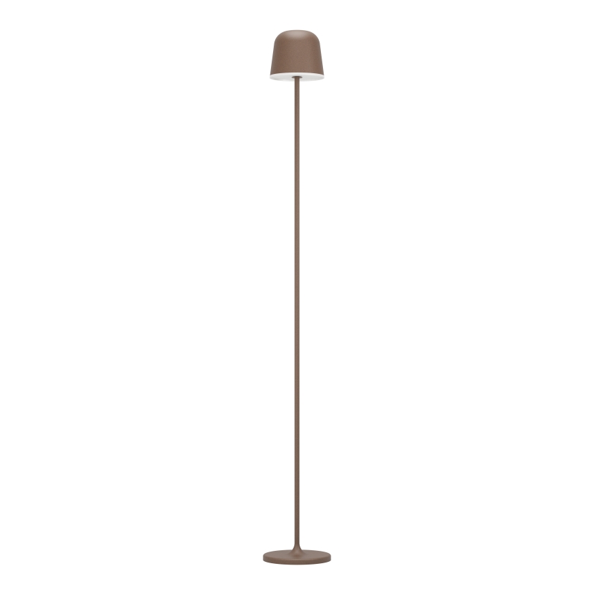 Eglo - Lampadaire extérieur à intensité variable et rechargeable LED/4,3W/230V 2400/3000/4000K IP54 marron