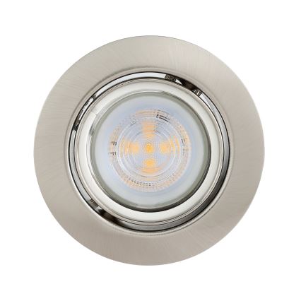 Eglo - SET 3x LED Hang plafondverlichting 1xGU10/4W/230V mat chroom