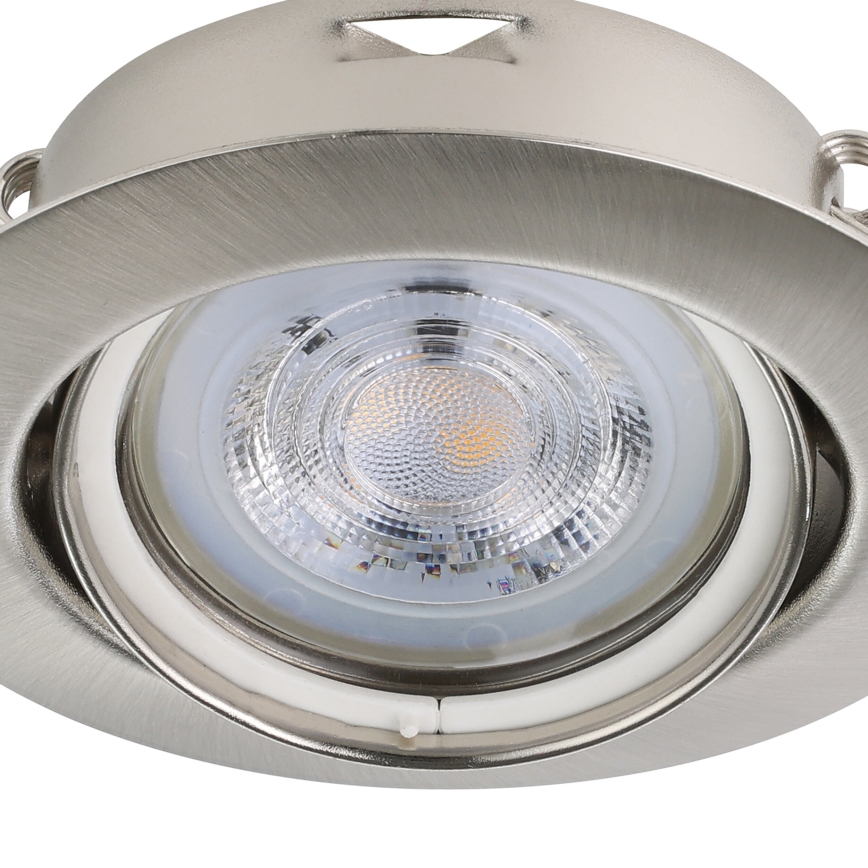 Eglo - SET 3x LED Hang plafondverlichting 1xGU10/4W/230V mat chroom
