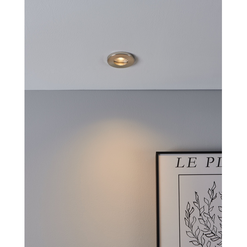 Eglo - SET 3xLED Badkamer inbouwverlichting 1xGU10/4W/230V IP44 mat chroom