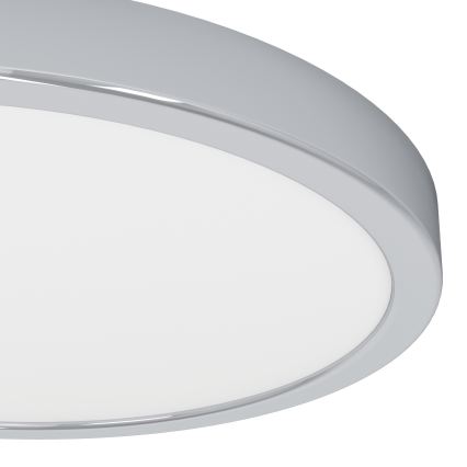 Eglo - Plafonnier de salle de bains LED 14,2 W 230 V 2700/4000/6500 K Ø 27,8 cm IP44 chrome brillant