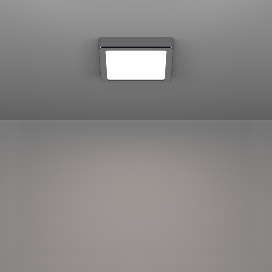 Eglo - LED plafondlamp voor badkamer LED/7W/230V 2700/4000/6500K 15x15 cm IP44 glanzend chroom