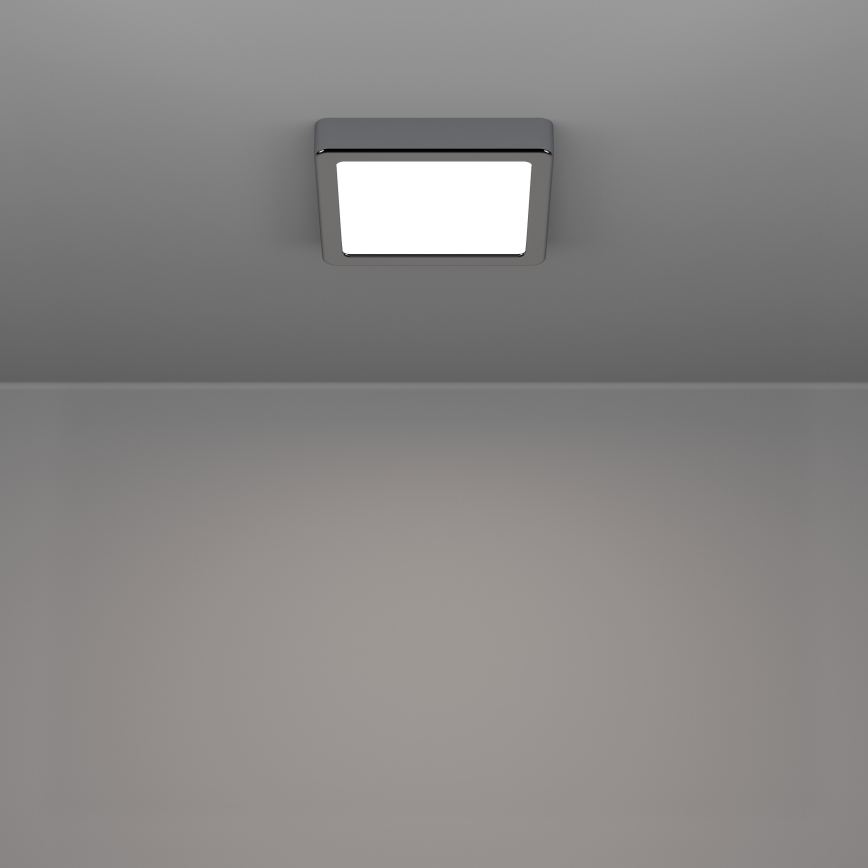 Eglo - Plafonnier LED pour salle de bains LED/7W/230V 2700/4000/6500K 15x15 cm IP44 chrome brillant