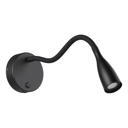 Eglo - Flexibele LED-wandlamp met USB, 3,8W/230V, zwart