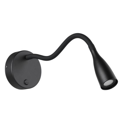 Eglo - Flexibele LED-wandlamp, 3,8 W, 230 V, zwart