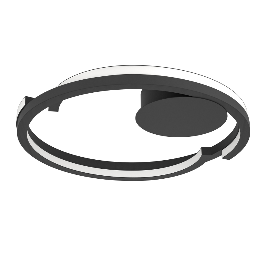 Eglo - Plafonnier LED dimmable 2xLED/20W/230V 2700-6500K Ø 48 cm noir + télécommande