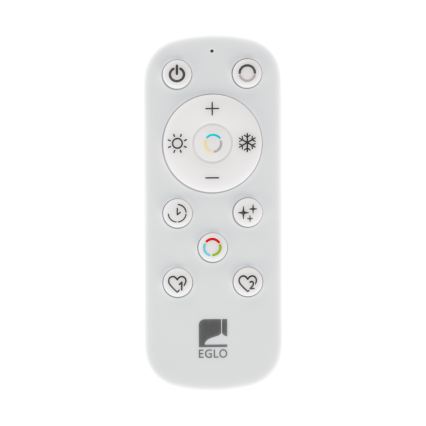 Eglo - Plafonnier LED dimmable 2xLED/20W/230V 2700-6500K Ø 48 cm noir + télécommande