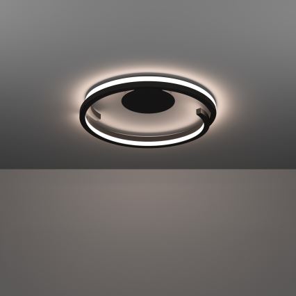 Eglo - Plafonnier LED dimmable 2xLED/20W/230V 2700-6500K Ø 48 cm noir + télécommande