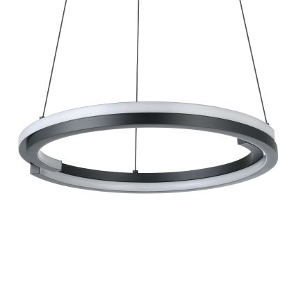 Eglo - LED dimbare hanglamp met kabel 2×LED / 20 W / 230 V 2700–6500 K Ø 48 cm zwart + afstandsbediening