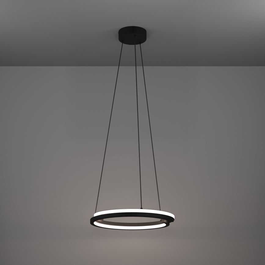 Eglo - LED dimbare hanglamp met kabel 2×LED / 20 W / 230 V 2700–6500 K Ø 48 cm zwart + afstandsbediening