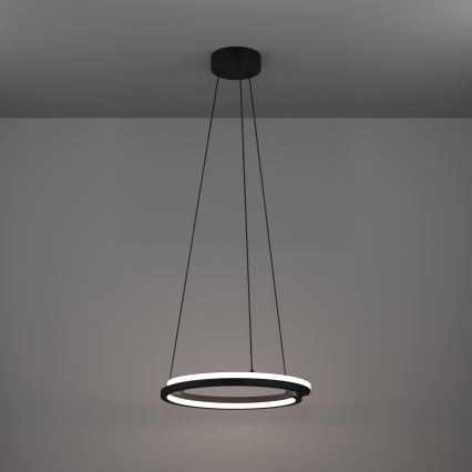 Eglo - Suspension LED dimmable sur câble 2xLED/20W/230V 2700-6500K Ø 48 cm noir + télécommande