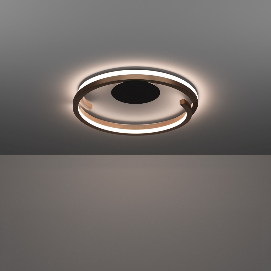 Eglo - LED-dimbare plafondlamp 2xLED/20W/230V 2700-6500K Ø 48 cm brons + afstandsbediening