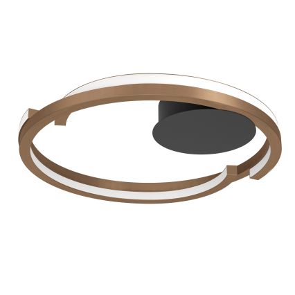 Eglo - Plafonnier LED dimmable 2xLED/20W/230V 2700-6500K Ø 48 cm bronze + télécommande
