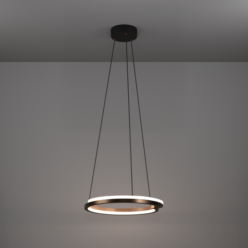 Eglo - LED dimbare hanglamp aan kabel 2xLED/20W/230V 2700-6500K Ø 48 cm bronskleurig + afstandsbediening
