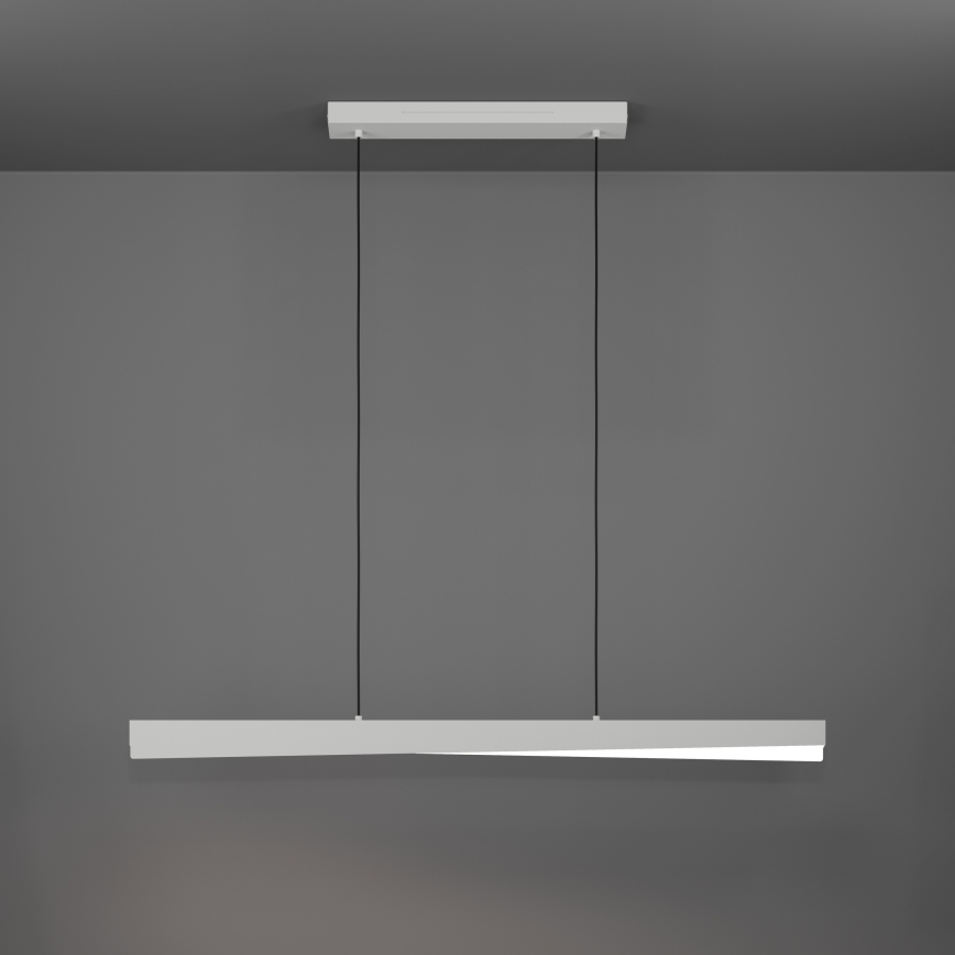 Eglo - LED RGBW dimbare hanglamp met kabelophanging LED/19W/230V 2700-6500K grijs