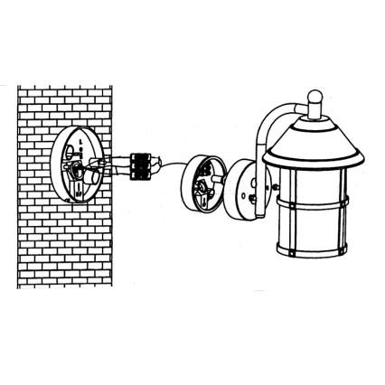 Eglo - Applique murale extérieure 1xE27/60W/230V