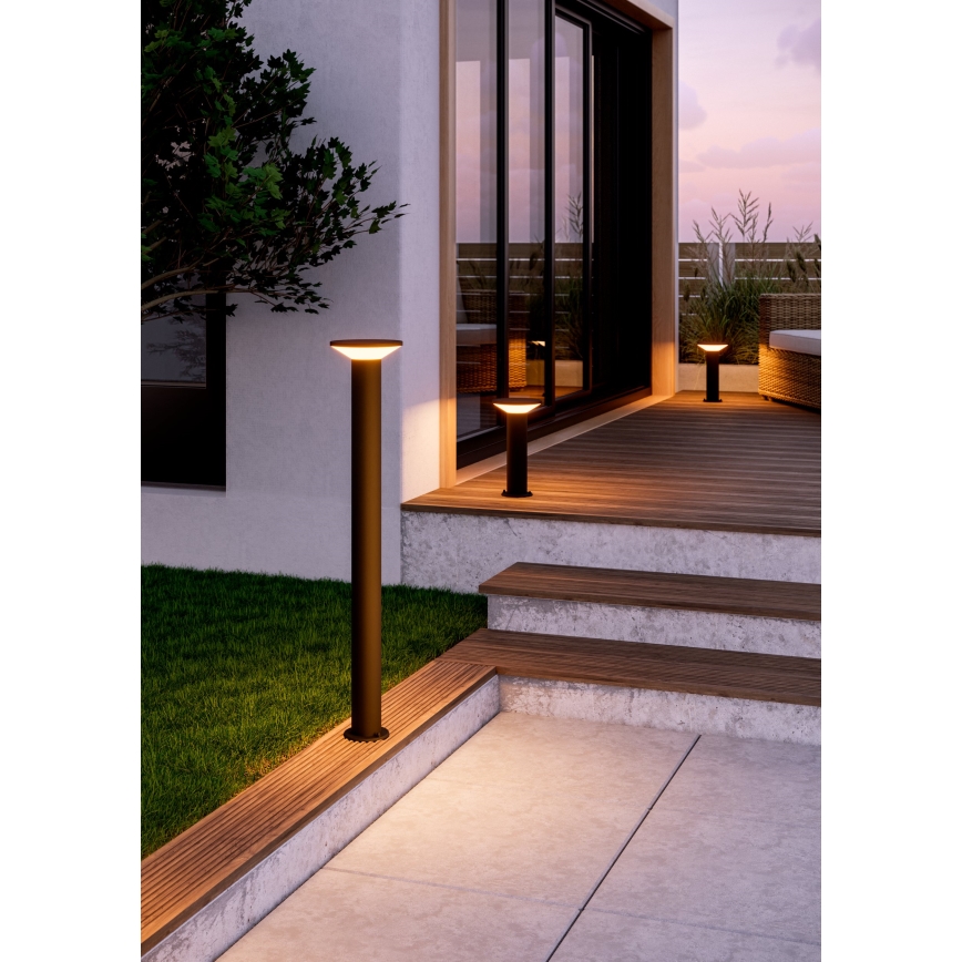 Eglo - Lampe d'extérieur LED/10W/230V 35 cm IP44 noire