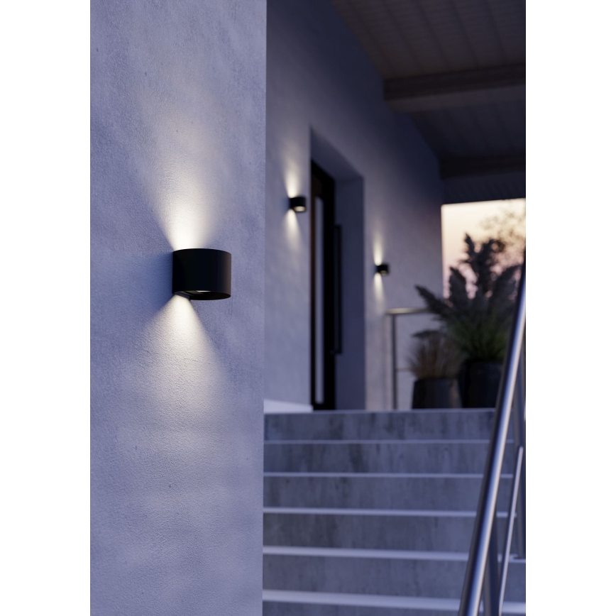 Eglo - Applique murale d'extérieur LED 2xLED/2,8W/230V IP54 noire