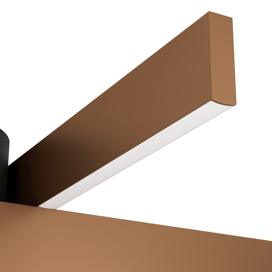 Eglo - LED RGBW dimbare plafondlamp 2xLED/18W/230V koper/zwart