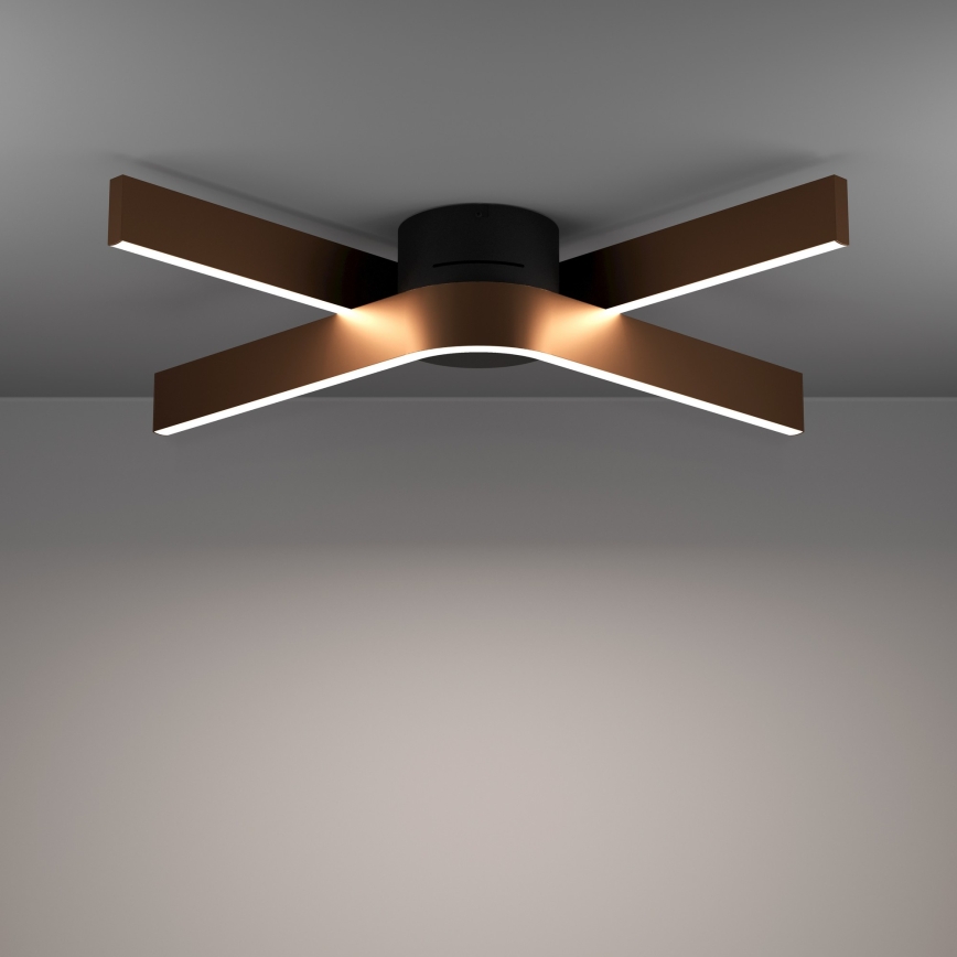 Eglo - Plafonnier LED RGBW dimmable 2xLED/18W/230V 2700-6500K cuivré/noir