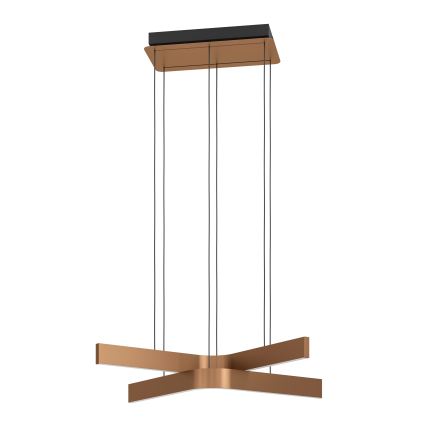 Eglo - Dimbare RGBW LED-hanglamp aan kabel 2xLED/18W/230V koper/zwart