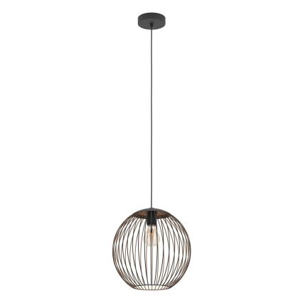 Eglo - Suspension sur câble 1xE27/60W/230V noire
