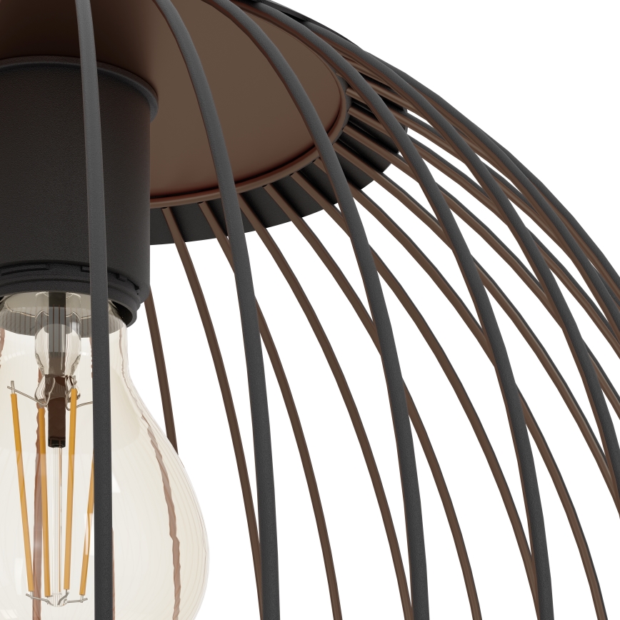 Eglo - Suspension sur câble 1xE27/60W/230V noire
