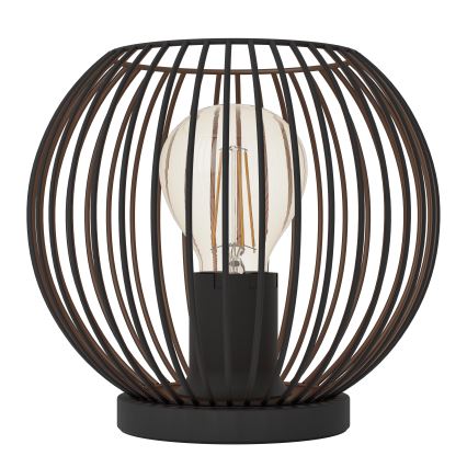 Eglo - Lampe de table 1xE27/60W/230V noire