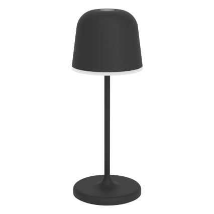 Eglo - Lampe de table extérieure LED, rechargeable, tactile et dimmable 1,8W/5V 2500/3000/4000K 2500 mAh IP54 noire