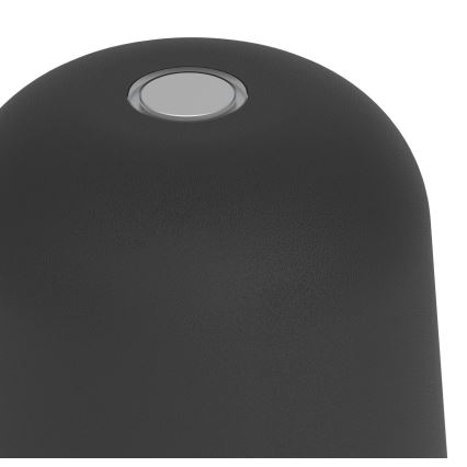 Eglo - LED-dimbare buitentafellamp met aanraakbediening en oplaadbare accu, LED/1,8W/5V 2500/3000/4000K 2500 mAh IP54 zwart