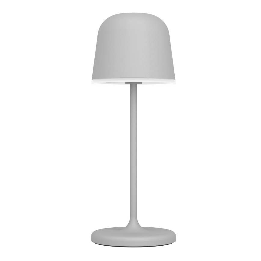 Eglo - Lampe de table d'extérieur LED tactile dimmable et rechargeable, 1,8 W / 5 V, 2500/3000/4000 K, 2500 mAh, IP54, gris