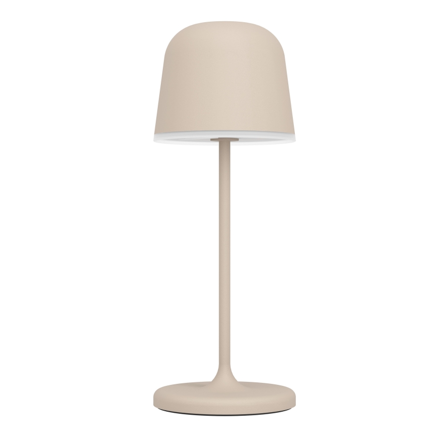 Eglo - Dimbare, oplaadbare LED-tafellamp voor buiten met aanraakbediening LED/1,8W/5V 2500/3000/4000K 2500 mAh IP54 crème