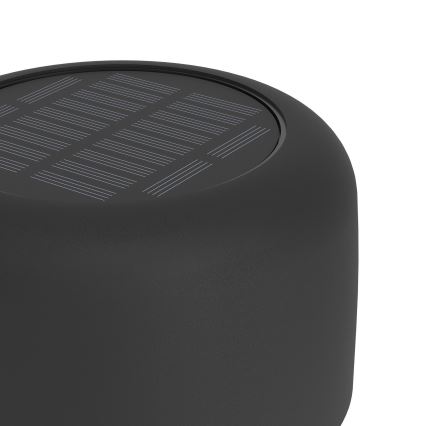Eglo - LED zonne-oplaadbare tafellamp met touchbediening LED/2,8W/3,7V 1800 mAh IP44 zwart