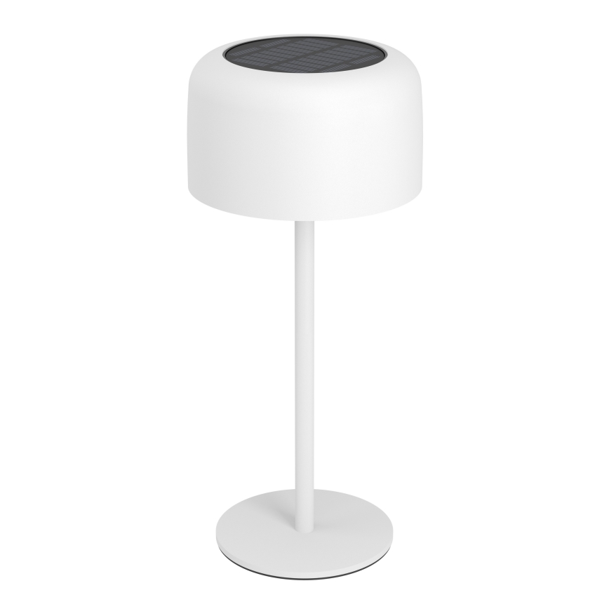 Eglo - Lampe de table tactile solaire à LED rechargeable, LED/2,8W/3,7V 1800 mAh IP44, blanche