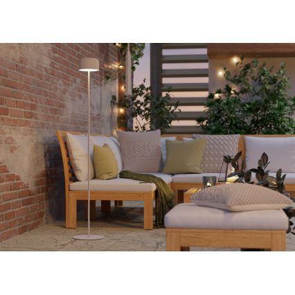 Eglo - LED zonne-oplaadbare staande lamp met aanraakbediening LED/2,8W/3,7V 1800 mAh IP44 wit