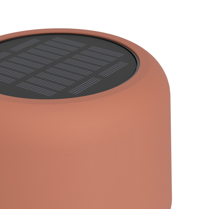 Eglo - LED zonne-oplaadbare vloerlamp met touch-bediening LED/2,8W/3,7V 1800 mAh IP44 oranje