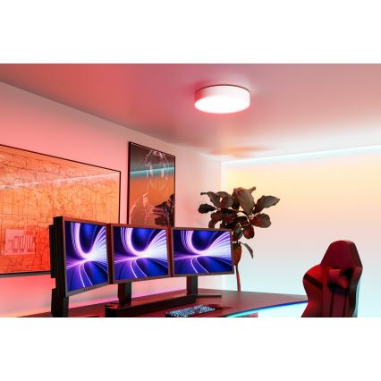 Eglo - LED RGBW dimbare plafondlamp LED/15W/230V 2700-6500K Ø 39 cm wit