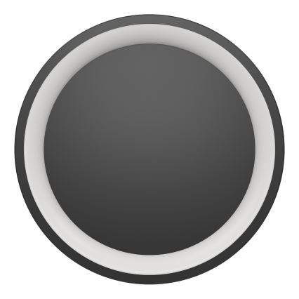 Eglo - Plafonnier LED RGBW dimmable, 19,6 W, 230 V, 2700–6500 K, Ø 35 cm, noir