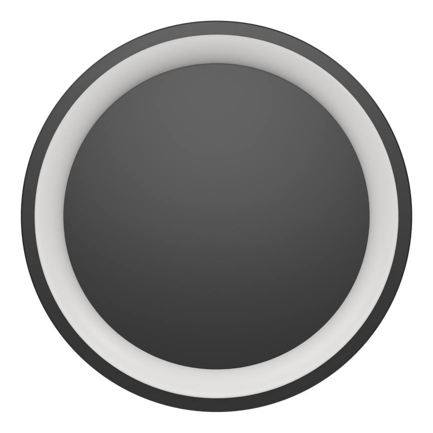 Eglo - Plafonnier LED RGBW dimmable, 19,6 W, 230 V, 2700–6500 K, Ø 35 cm, noir