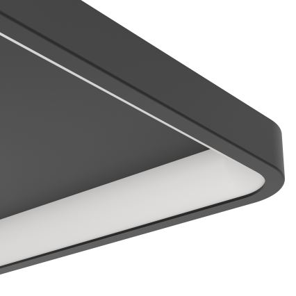 Eglo - Dimbare RGBW LED-plafondlamp LED/20W/230V 2700-6500K 35x35 cm zwart